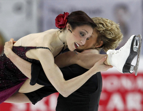 Emotional gold for Japan, US dancing pair shines