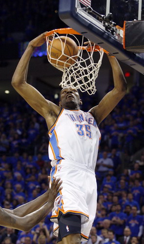 Durant leads Thunder into NBA West finals