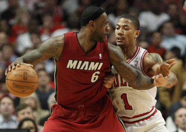 James leads Heat past Bulls for 1-1 tie