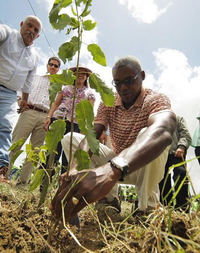 Olympic sprinter Carl Lewis enlightens hope for Haiti