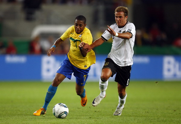 Robinho out of Brazil's London friendly with Ghana