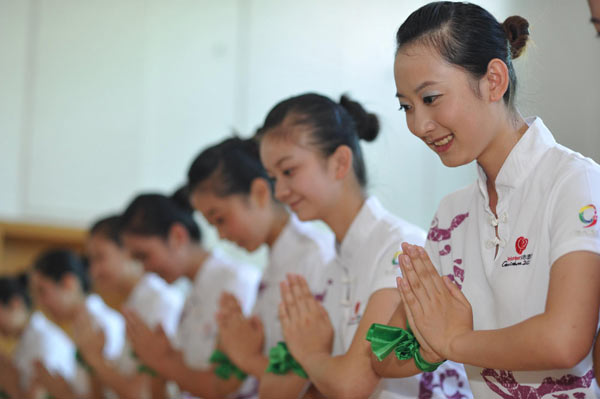 Hostesses trained for ethnic minority games