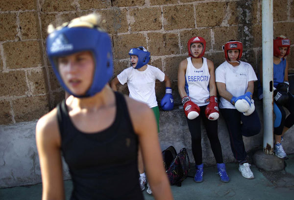 Woman soldier restricts her fighting to the ring