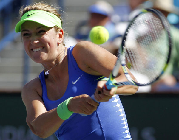 Wozniacki exits, Azarenka and Sharapova advance