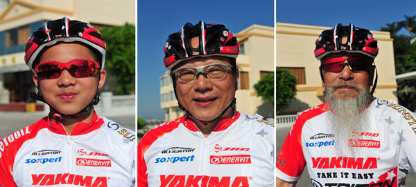 Famous cyclist’s family pedals 4,500km