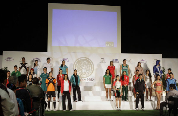 A gathering of official Olympic uniforms