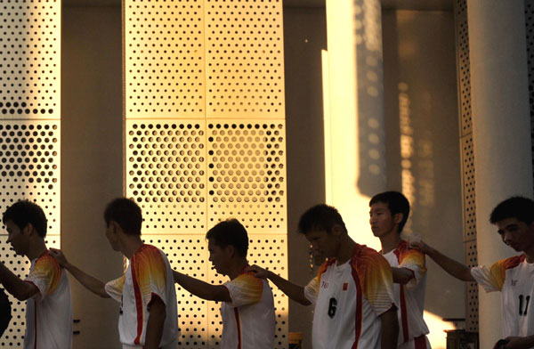 China's Blind Soccer team minds set on gold