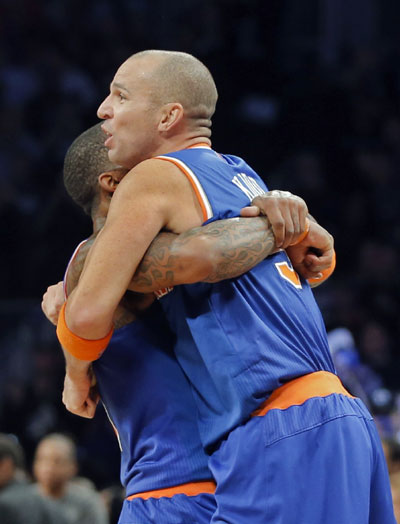 Sizzling Melo lifts Knicks over Nets in Clash of Boroughs II