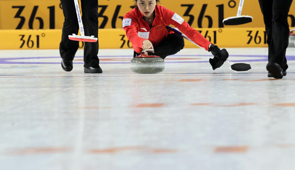 China claims second victory in curling world cup