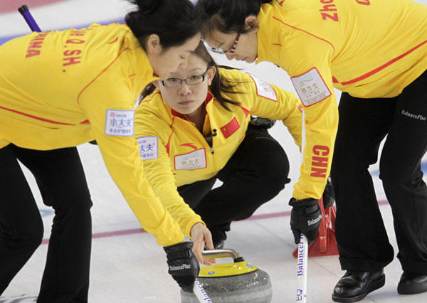 China claims second victory in curling world cup