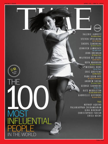 Li on Time cover, makes influential 100 list