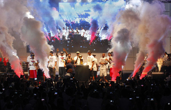 Heat celebrate with parade in Miami