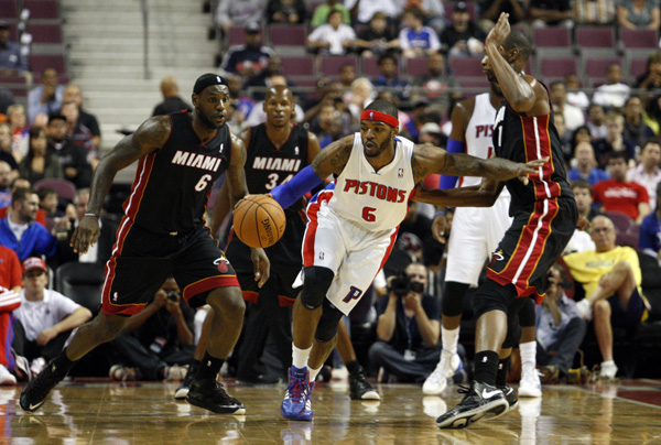 Heat beat Pistons 112-107 in preseason