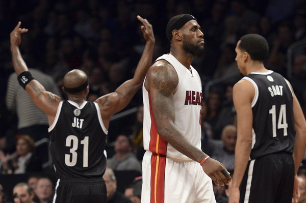 Nets beat Heat in 2OT, win fifth in row