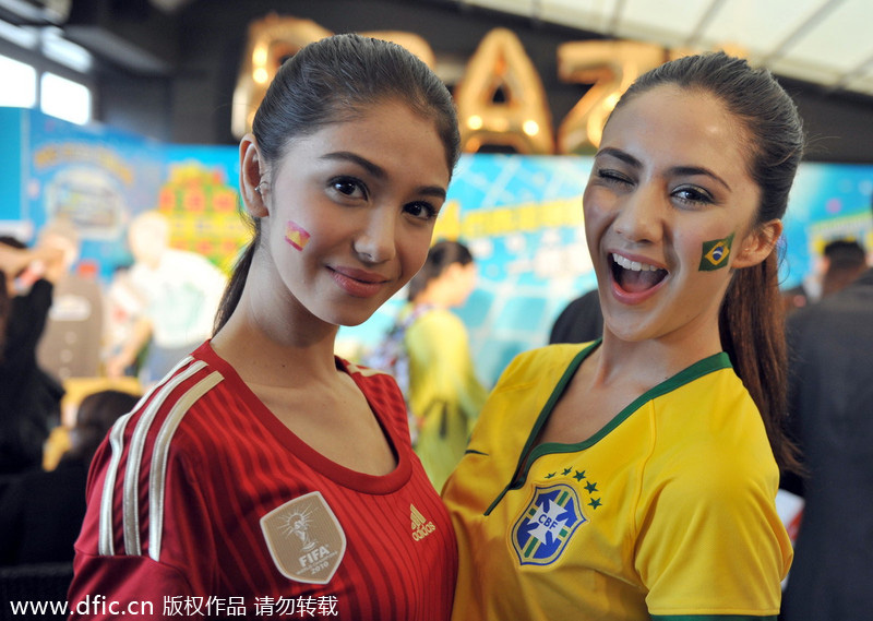 Celebration of upcoming World Cup held in Hong Kong