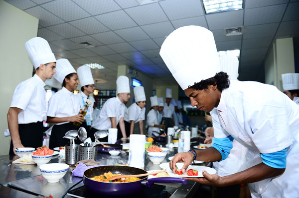 Food party at Youth Olympic Village