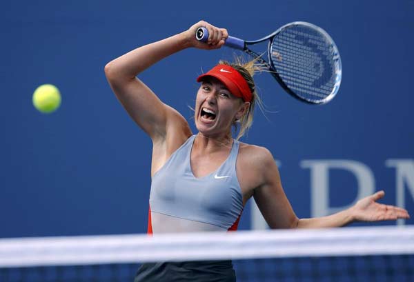 Wozniacki outlasts Sharapova, in US Open quarters