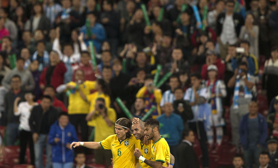 Brazil beats Argentina in intl friendly at Bird's Nest