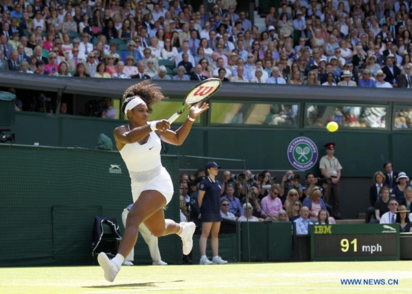 Serena Williams beats Muguruza to win sixth Wimbledon title