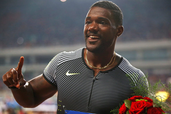 Gatlin wins 100m at Rome Diamond League