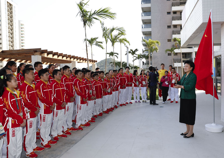 Chinese Vice Premier visits Olympic delegation