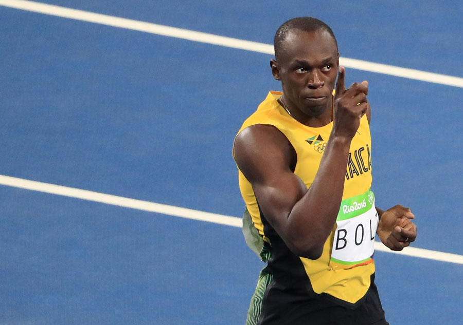 Bolt's hat-trick proves he is the king on track