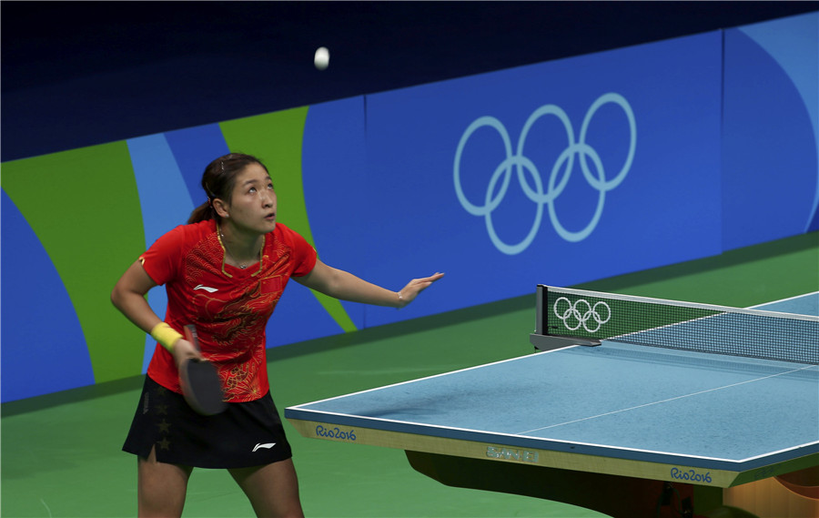 China's women's table tennis team sweeps third back-to-back gold