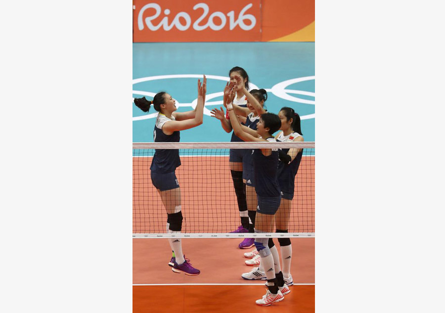 China edges Brazil in Olympic volleyball women's quarterfinals