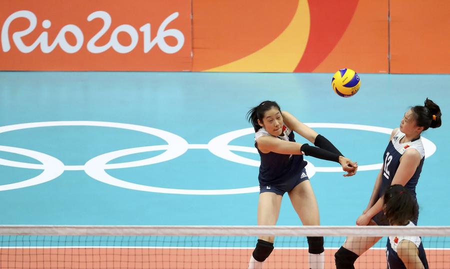 China edges Brazil in Olympic volleyball women's quarterfinals