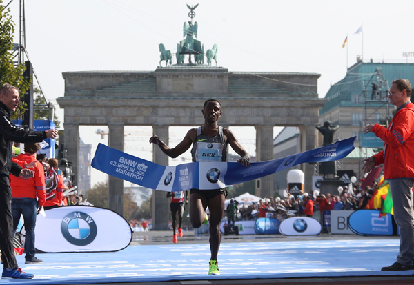 Ethiopia's Bekele wins Berlin Marathon