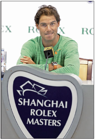 Rafa rarin' to go in Shanghai