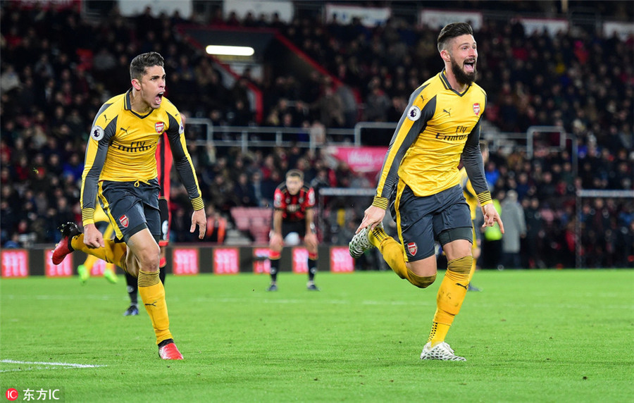 Giroud earns Arsenal a point after thrilling comebacka