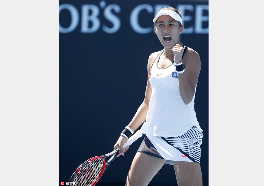 Three Chinese female players reach Australian Open's 2nd round