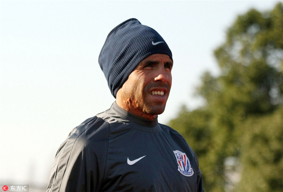 Argentina's Tevez settling into role with Shanghai Shenhua