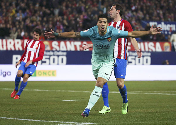 Barcelona beats Atletico 2-1 in Madrid in Copa semifinals