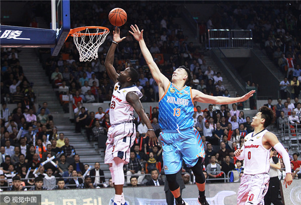 CBA: Xinjiang beats Guangdong for finals match points