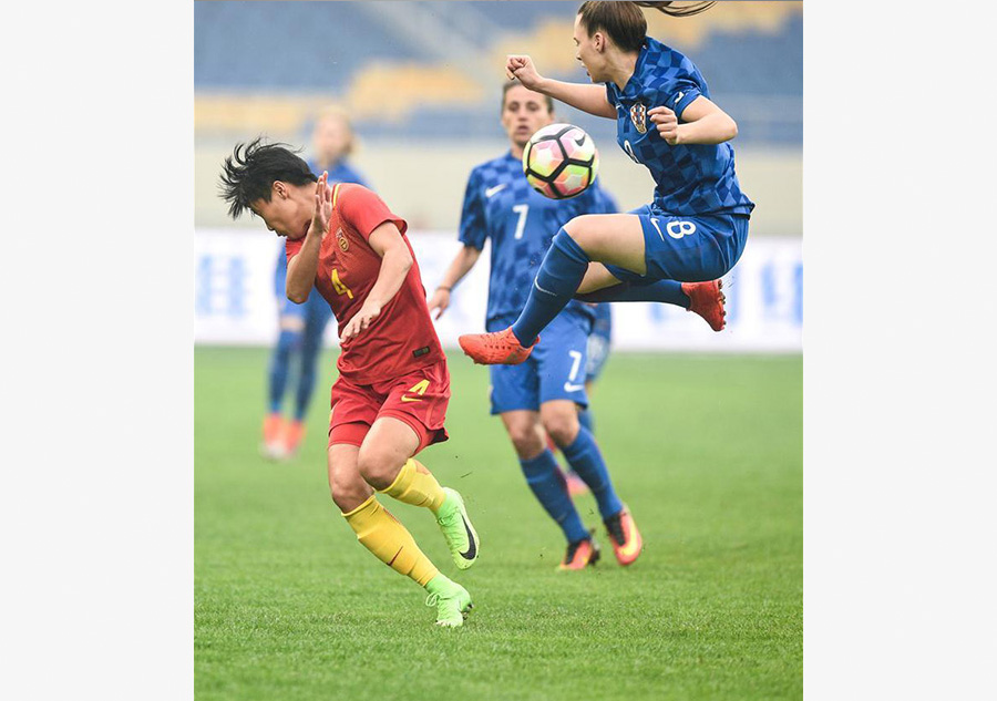 China beat Croatia 2-0 at CFA Team China International Football match