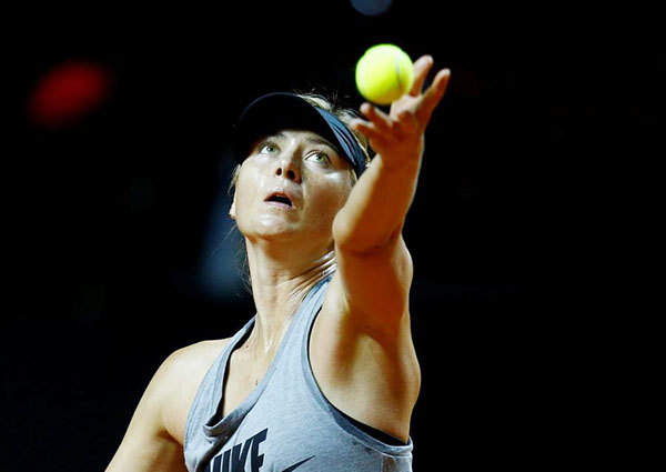 Sharapova not worried yet about Wimbledon wild card