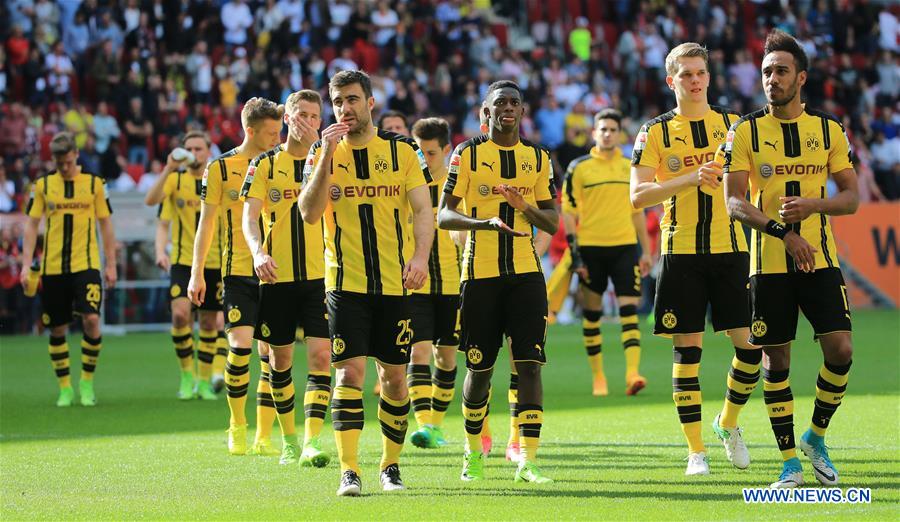 FC Augsburg draws 1-1 with Borussia Dortmund during Bundesliga match