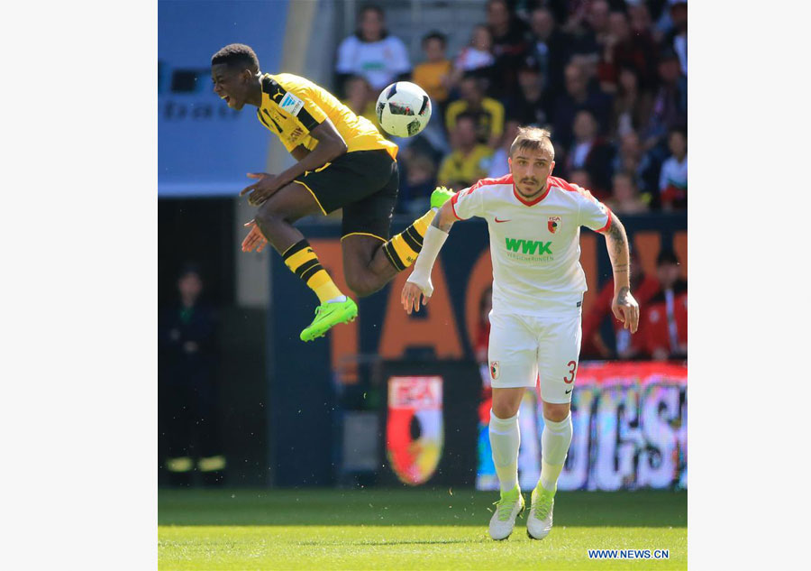 FC Augsburg draws 1-1 with Borussia Dortmund during Bundesliga match