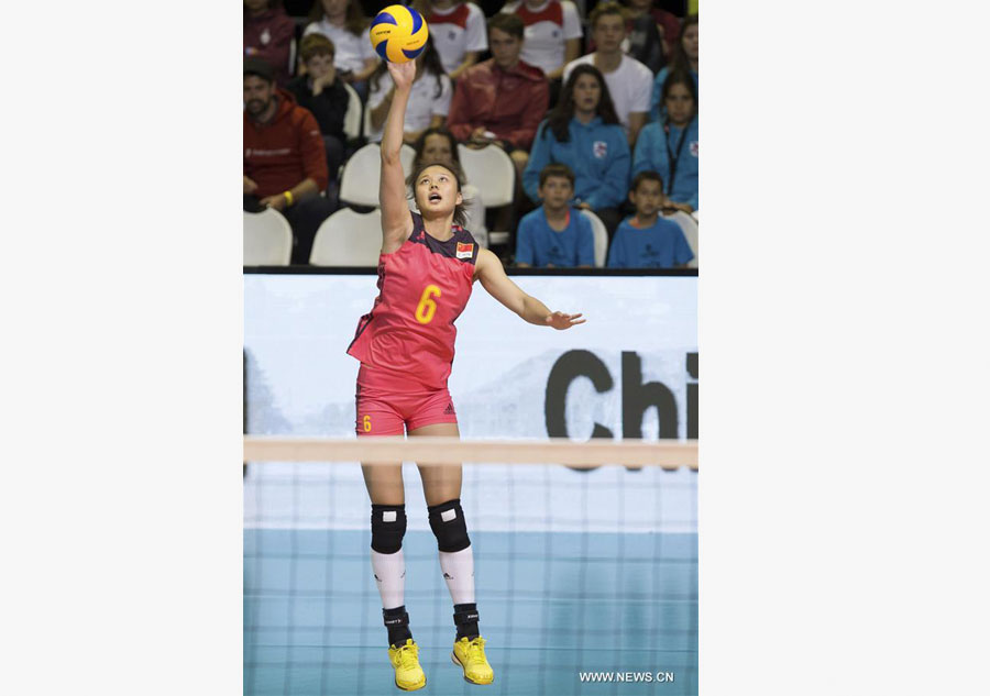 China beats Switzerland 3-0 at Montreux Volleyball Masters