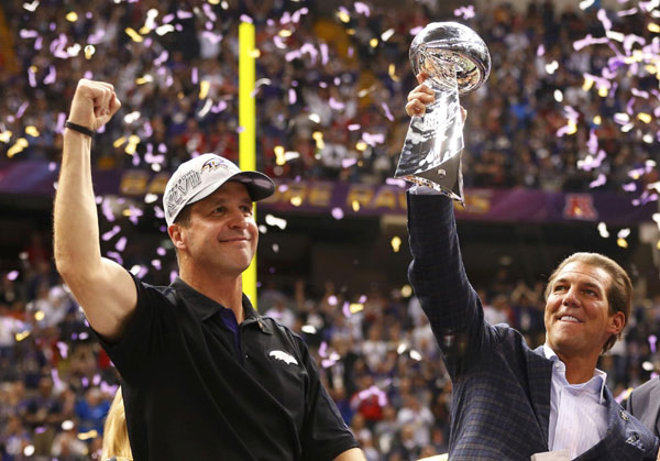 Ravens survive 49ers rally, power outage to win Super Bowl
