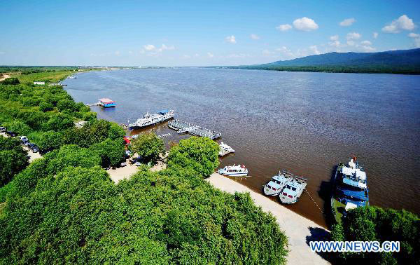 Amazing landscape of Heixiazi Island, NE China