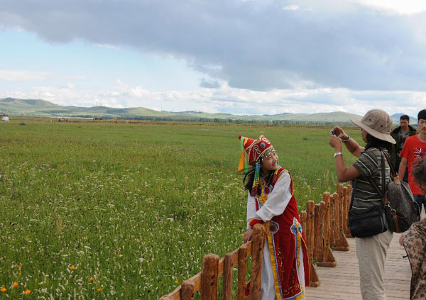 Tourist volume in scenic zones around Zhangjiakou