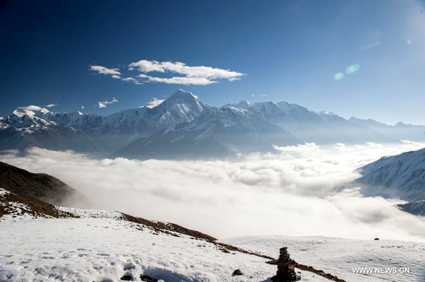 Scenery of Gongga Shan in SW China's Sichuan