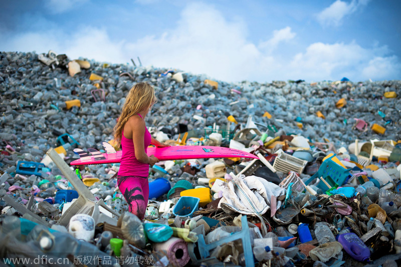 Maldives' drastic plastic waste problem