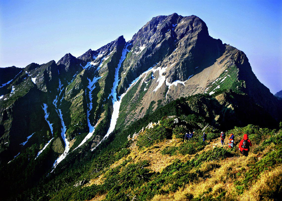 The highst mountain in Taiwan - Jade Mountain