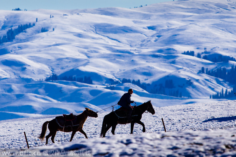 China’s beautiful snow scenes