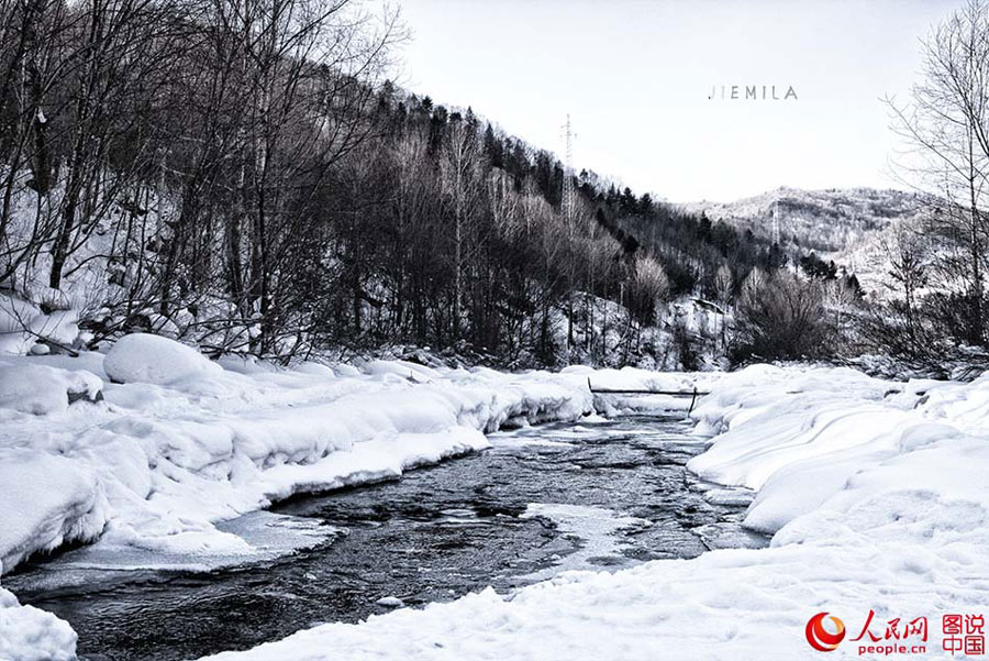 Beautiful scenery of China Snow Valley