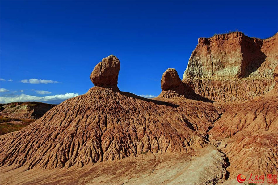 Marvelous landscape of earth forest in Datong